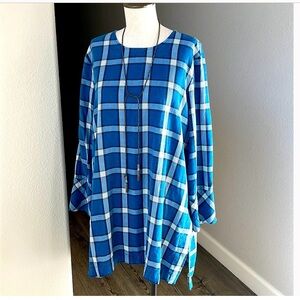 J.jill Tercel plaid tunic in tall